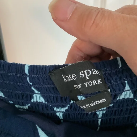 Kate Spade Navy Polka Dot Midi Dress - Picture 11 of 11